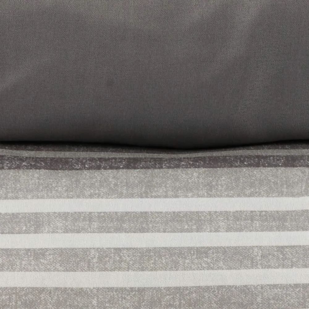 Jogo de Cama Queen Napoli Havan Casa 4 pçs  - Fabrício Listra Cinza