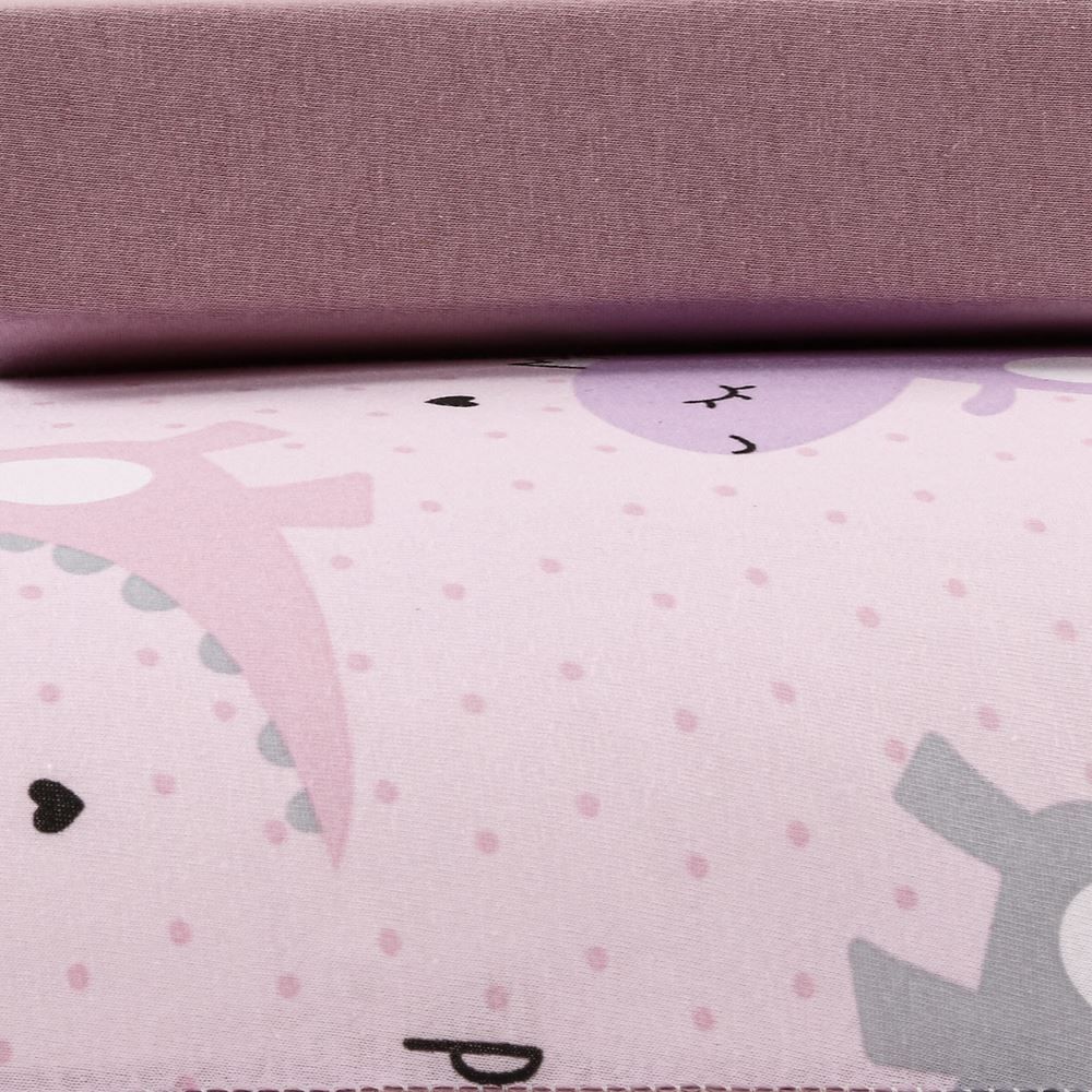 Jogo De Cama Solteiro 100% Algodão Kids Havan  - Dino Rosa