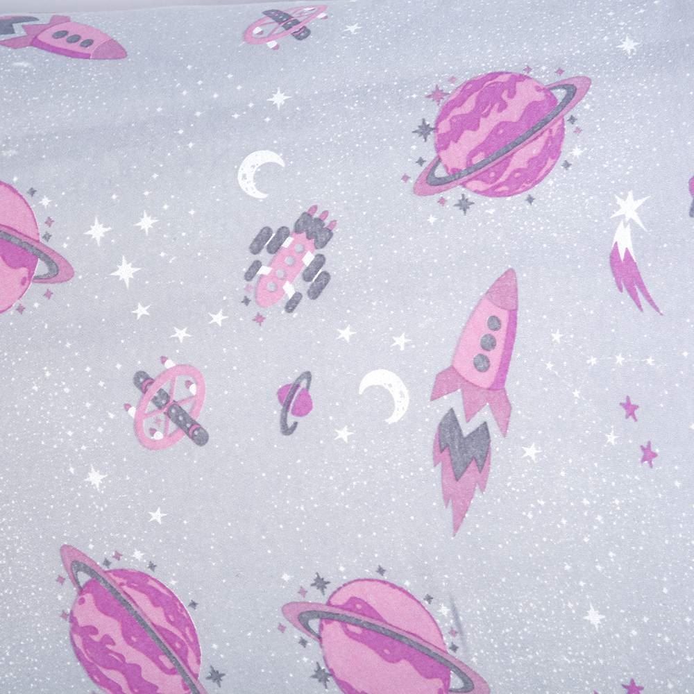 Jogo De Cama Solteiro 100% Algodão Kids Havan  - Planets 