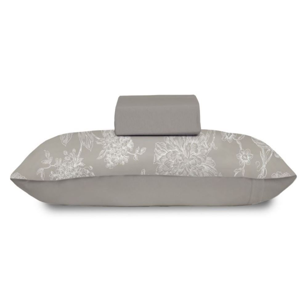 Jogo de Cama Solteiro Malha Havan Casa 2 pçs - Constance Taupe