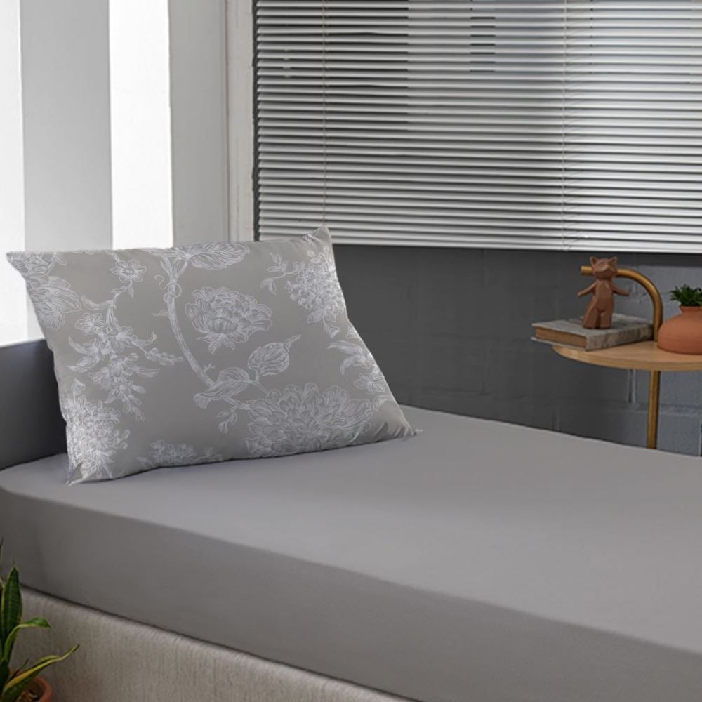 Jogo de Cama Solteiro Malha Havan Casa 2 pçs - Constance Taupe