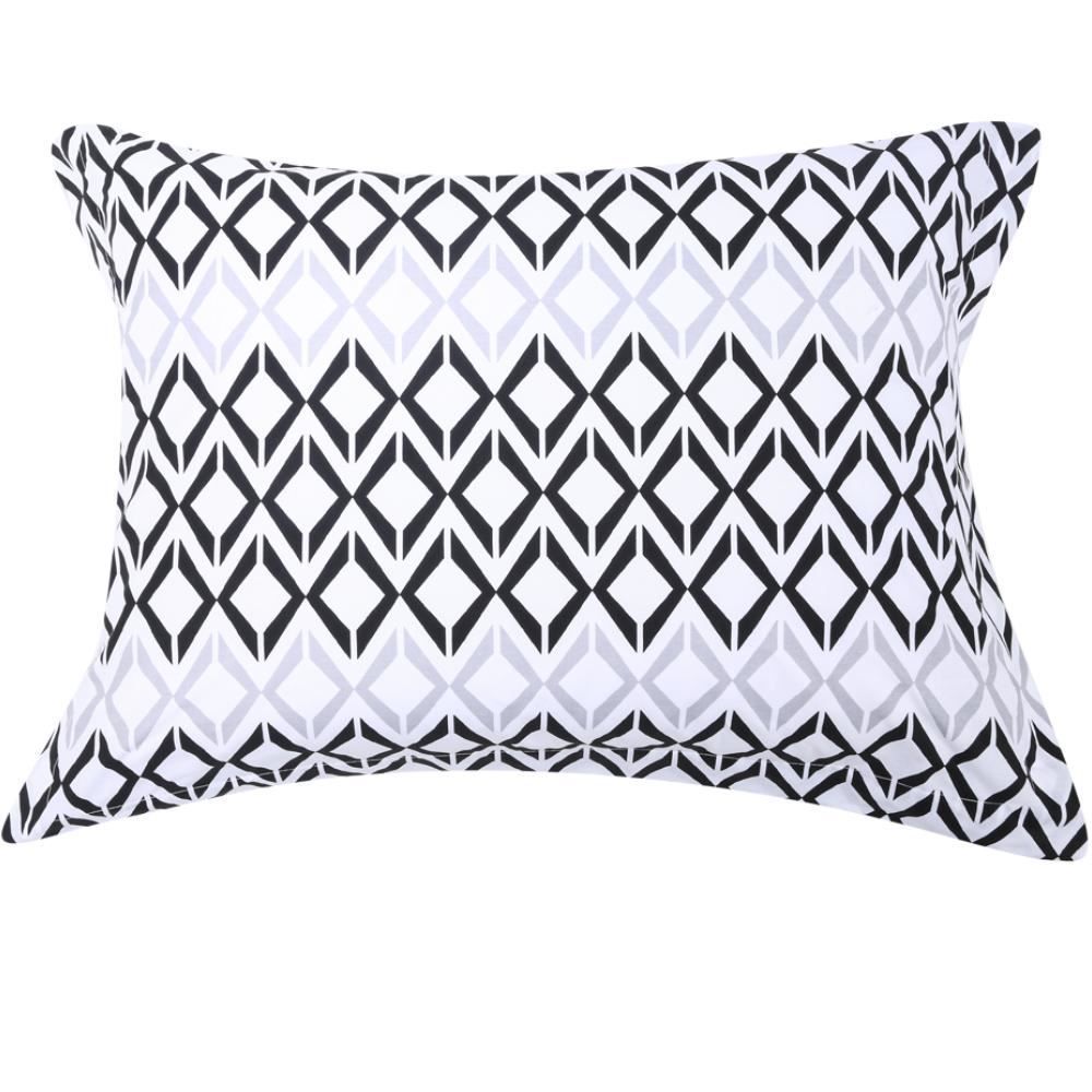 Jogo De Cama Solteiro Percal Buona Fortuna 3 Pçs - Benicio Preto