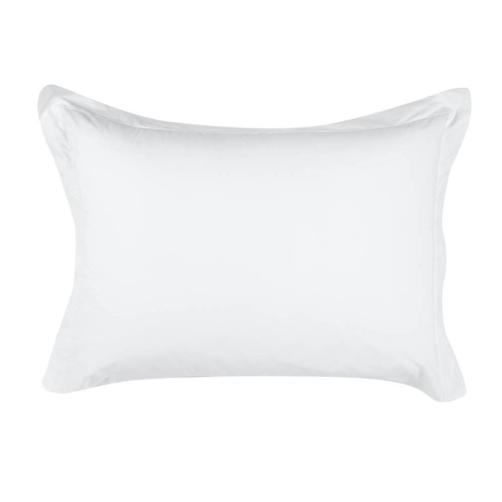 Jogo de Cama Solteiro Percal  Buona Fortuna 2 pçs - Branco Liso