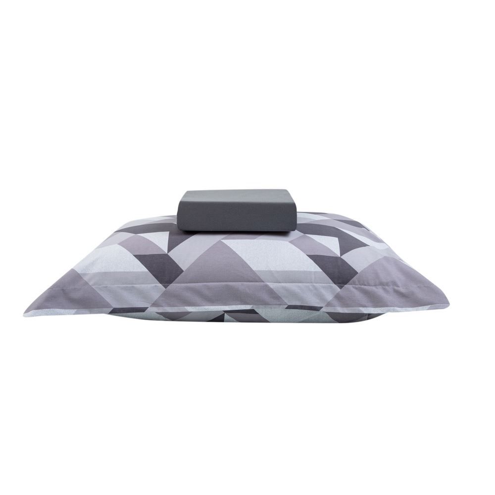 Jogo De Cama Solteiro Percal 100% Algodão Buona Fortuna 2 Pçs - Heitor Chumbo