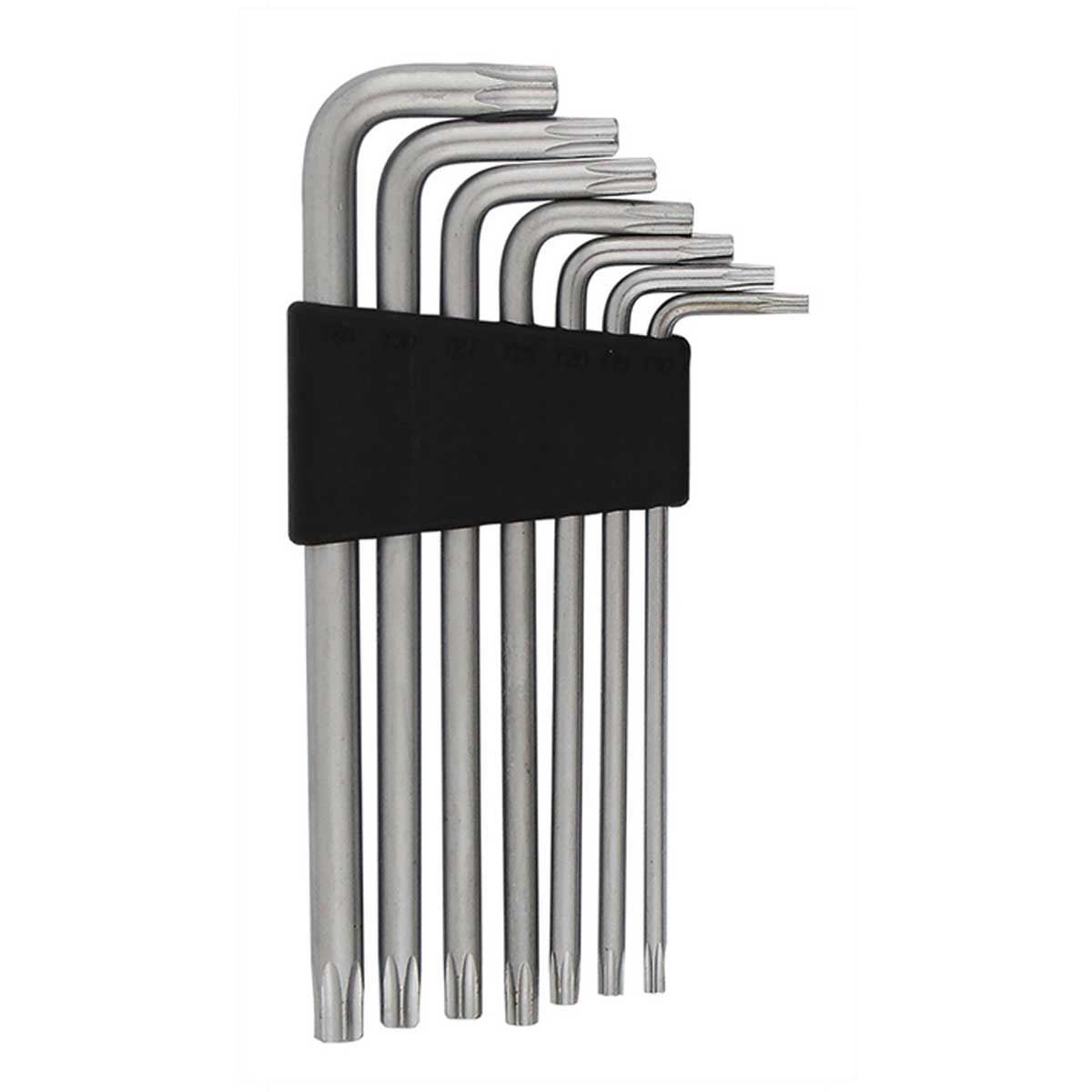 Jogo de Chaves Torx Longa com 7 Peças 1979 Western - Prata