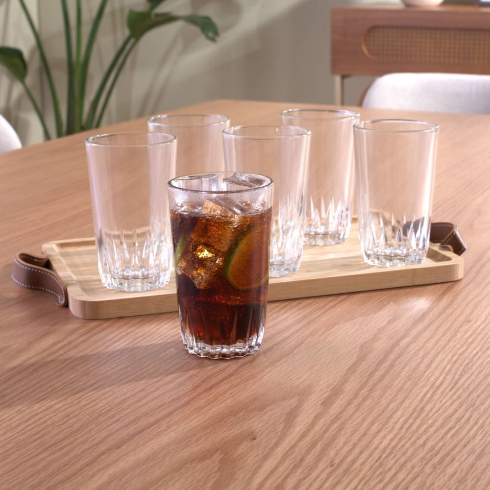 Jogo De Copos De Vidro Veneza 320Ml Havan Casa - 6 Peças