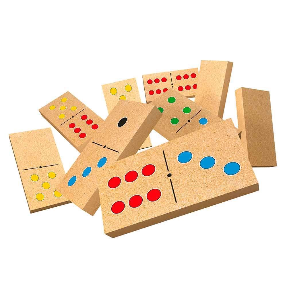 Jogo De Dominó Madeira 28 Peças Pais & Filhos Gala - 10772