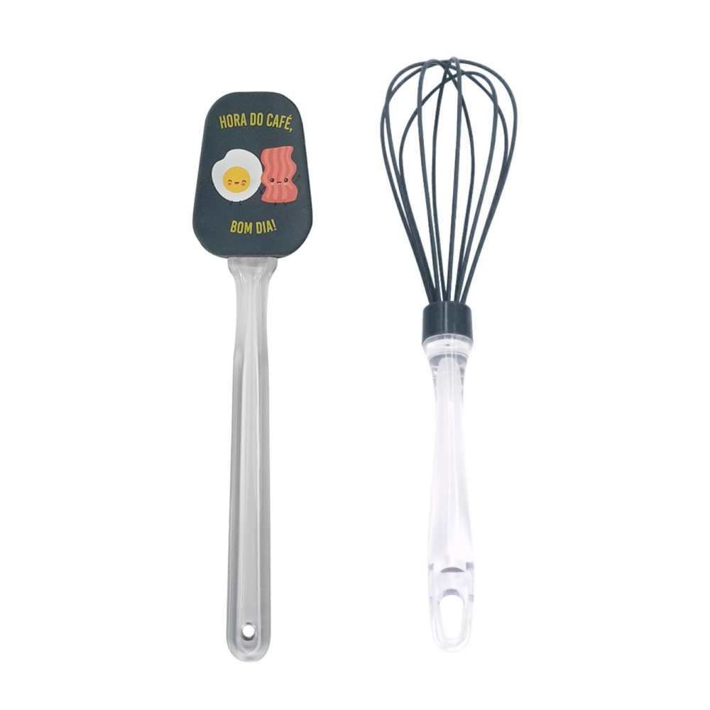 Jogo De Espátula E Fouet De Silicone Bom Dia Havan Casa -  2 Peças