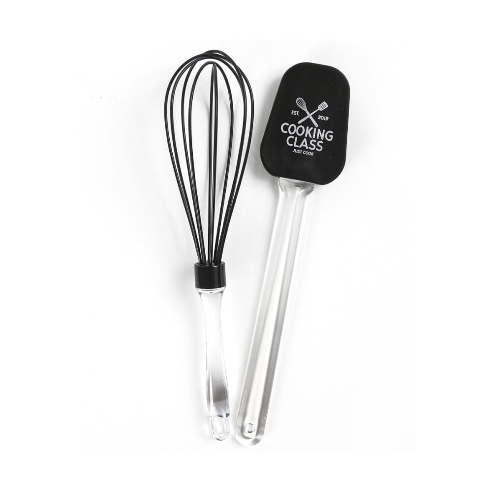 Jogo De Espátula E Fouet De Silicone Cooking Class Havan Casa 2 Pçs - Preto