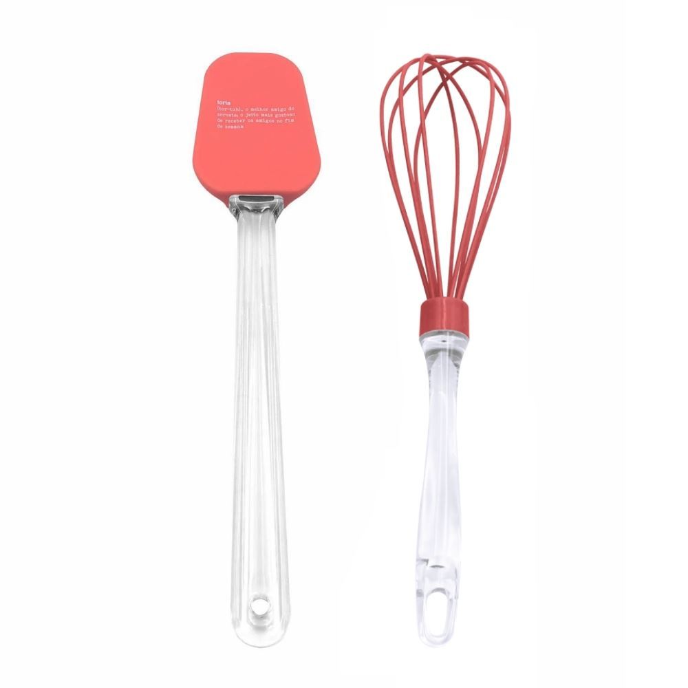 Jogo De Espátula E Fouet De Silicone Torta Havan Casa 2 Peças - Torta