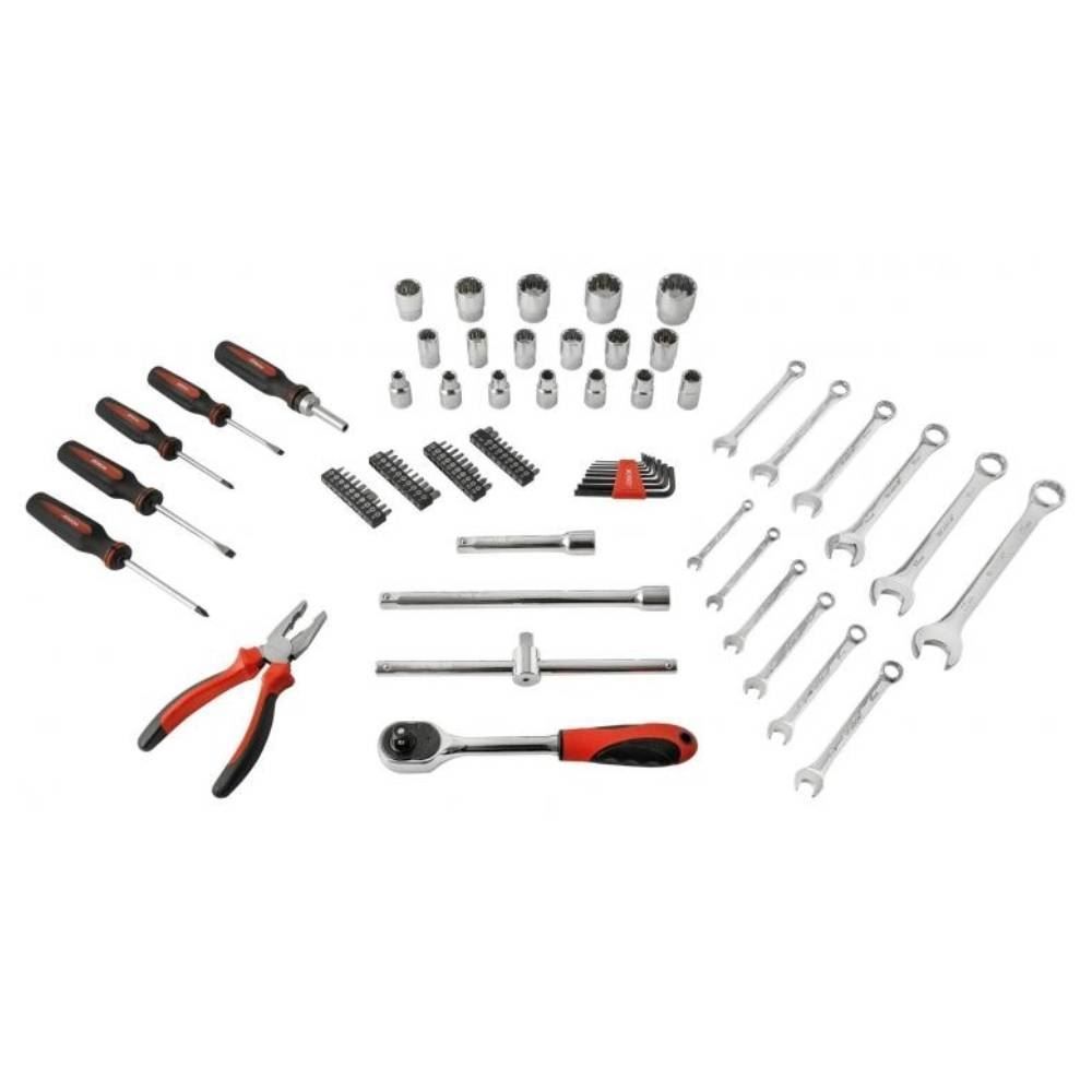 Jogo De Ferramenta Worker C/ Maleta Chaves Manuais Combinadas - 94 pçs
