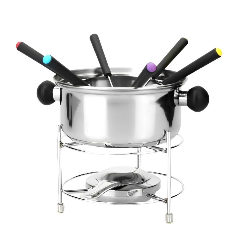 Jogo de Fondue Inox Imporiente - 10 Peças