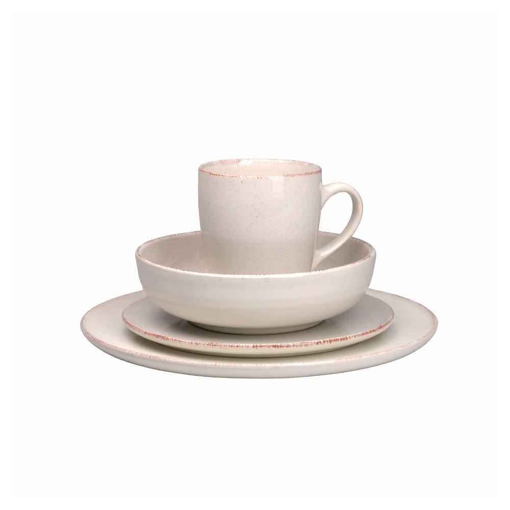 Jogo De Jantar Naturalle Havan Casa 16 Peças - Off White