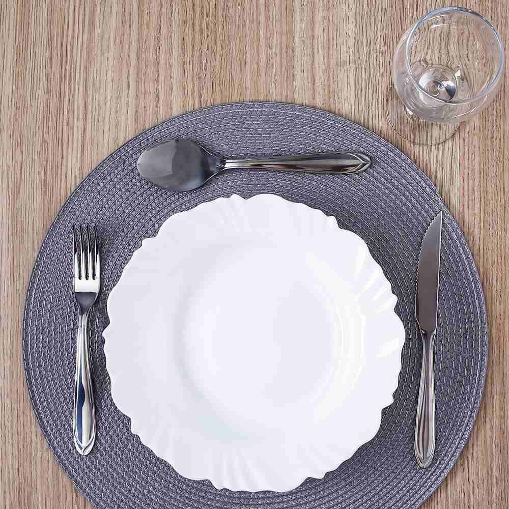 Aparelho De Jantar Opaline Pétala Com Taças Nadir 16 Peças - Branco