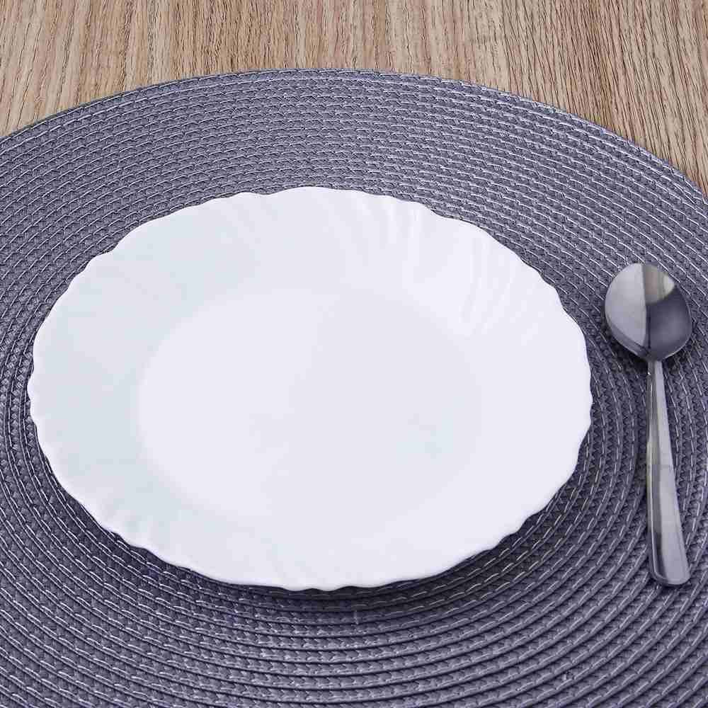 Aparelho De Jantar Opaline Pétala Com Taças Nadir 16 Peças - Branco