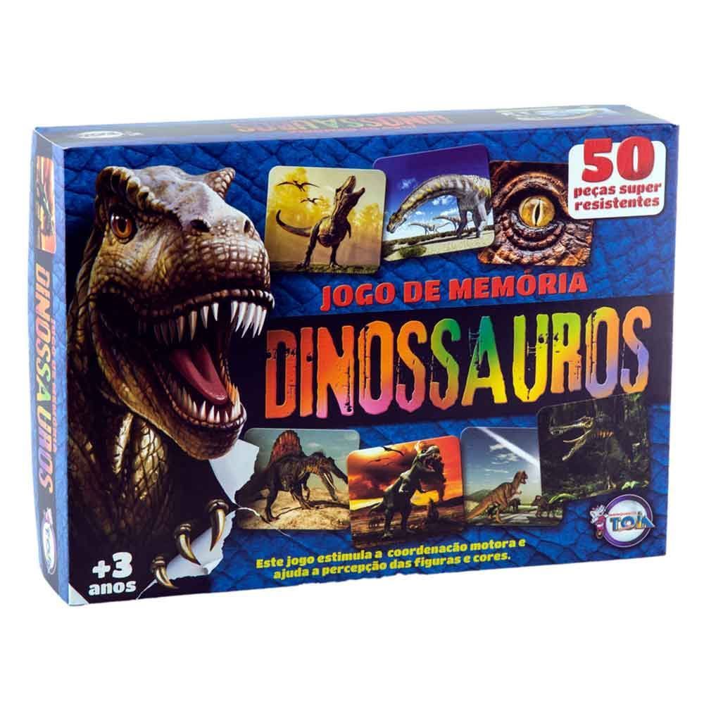 Jogo De Memória Dinossauros 50 Peças Toia - 12161