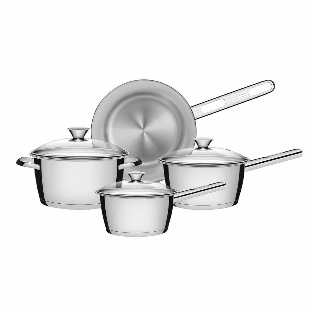 Jogo De Panelas Tramontina Indução Allegra 4 Peças - Inox
