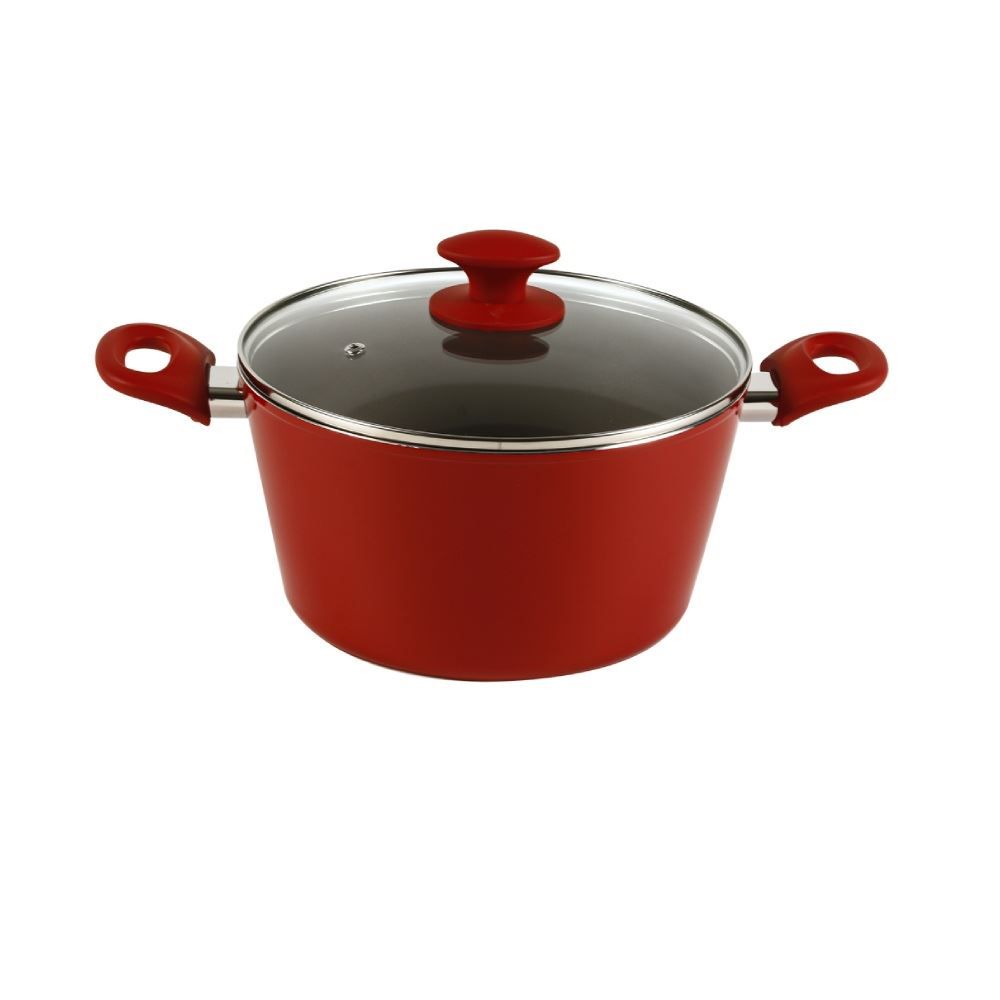 Jogo De Panelas De Indução Montreal Havan Casa 5 Peças - Carmim