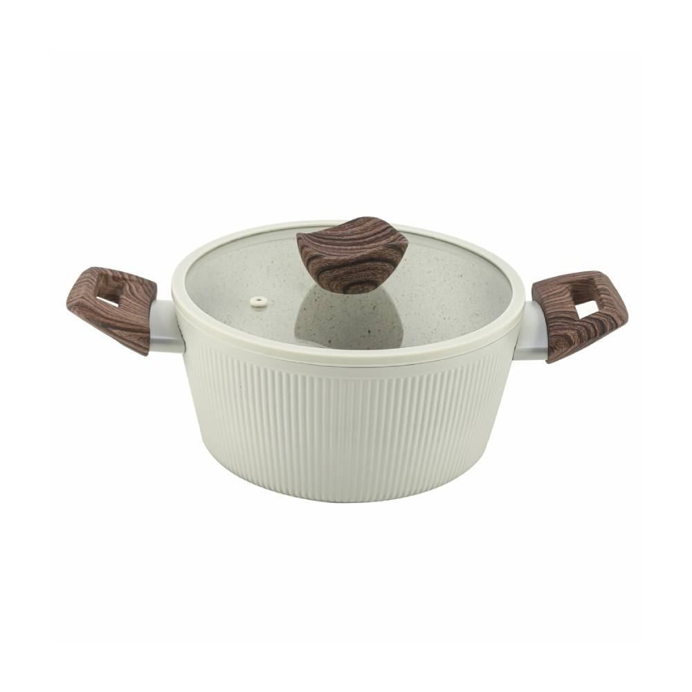 Jogo De Panelas Elegance Indução Havan Casa 5 Pçs - Baunilha 