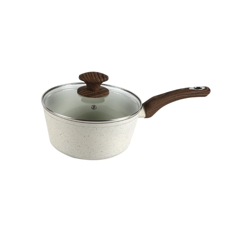 Jogo De Panelas Indução Montreal Havan Casa 5 Peças - Baunilha 