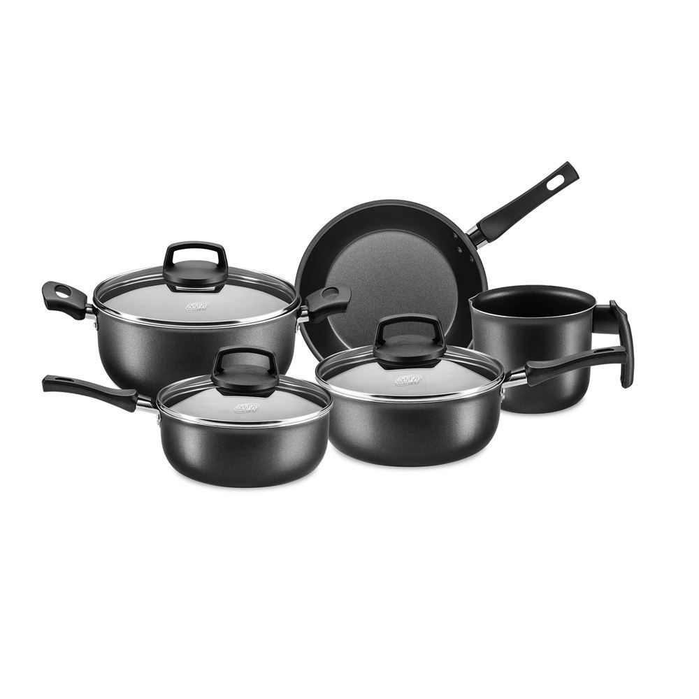 Jogo De Panelas Safira Smart Mta 5 Peças - Grafite