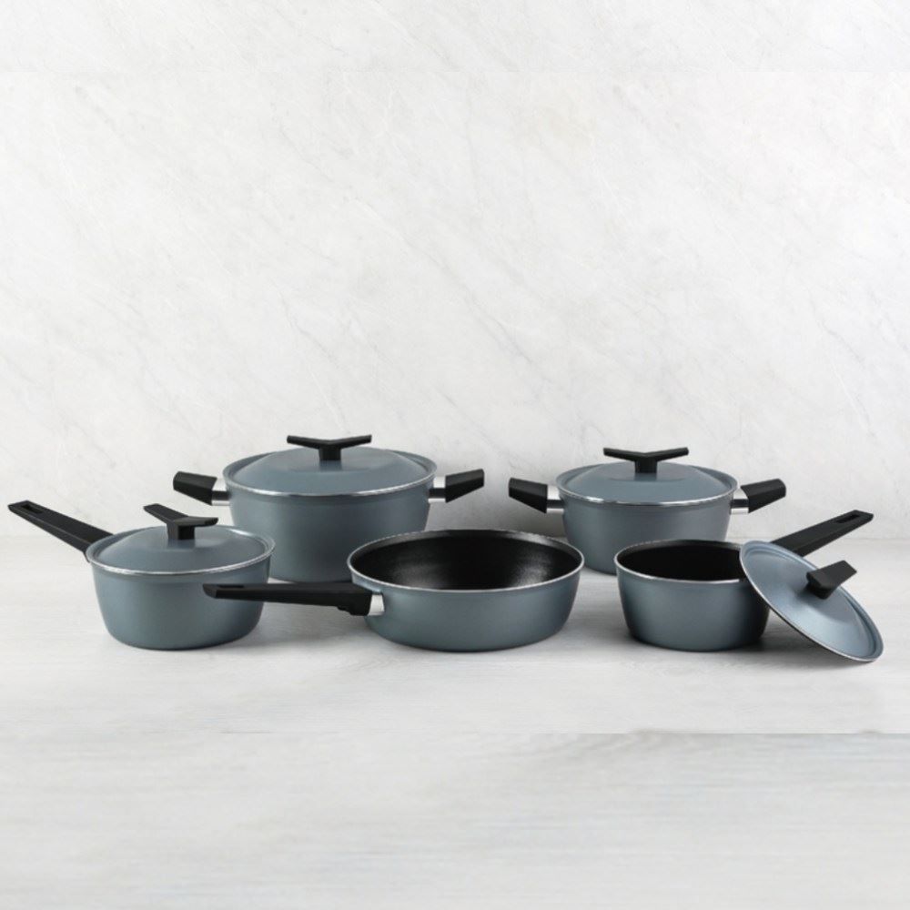 Jogo De Panelas Spezia Starflon Excellent Tramontina 5 Peças - Azul