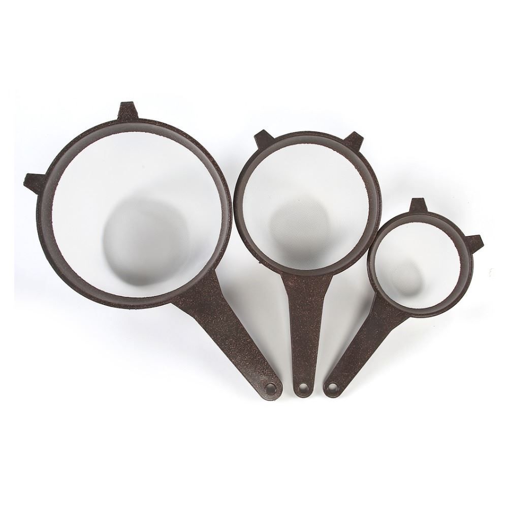 Jogo De Peneiras Imbuia Evo - 3 peças