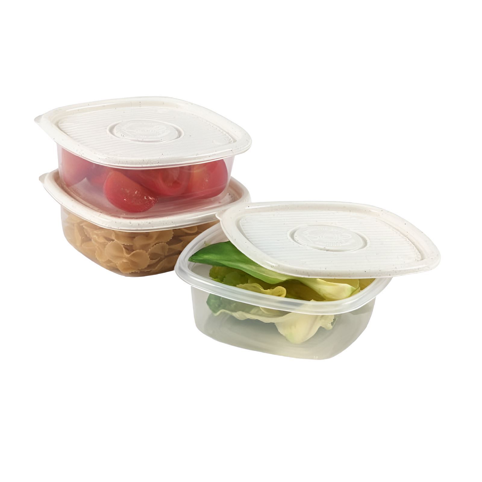 Jogo De Potes Marmorizado Pop Plasútil 1 Litro - 3 Peças