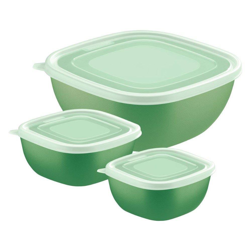 Jogo De Potes Tramontina 3 Peças - Verde