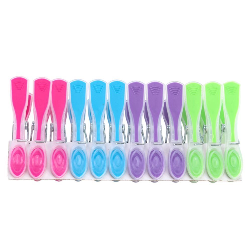 Jogo De Prendedores De Roupa 12 Peças Havan Casa - Colorido