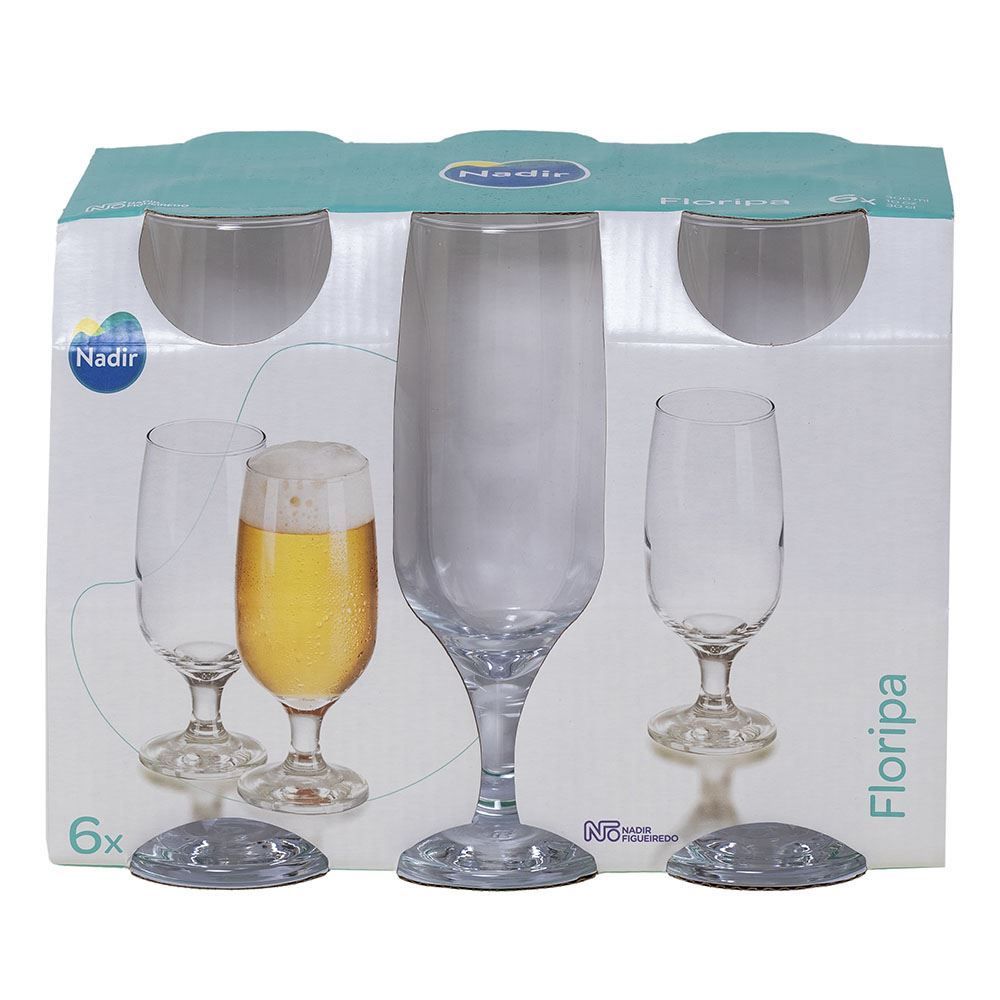 Jogo De Taças 6 Peças Floripa Nadir 300Ml - Vidro