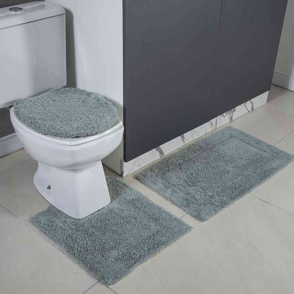 Jogo De Tapetes De Banheiro Arezo 3 Peças Havan - Suculenta