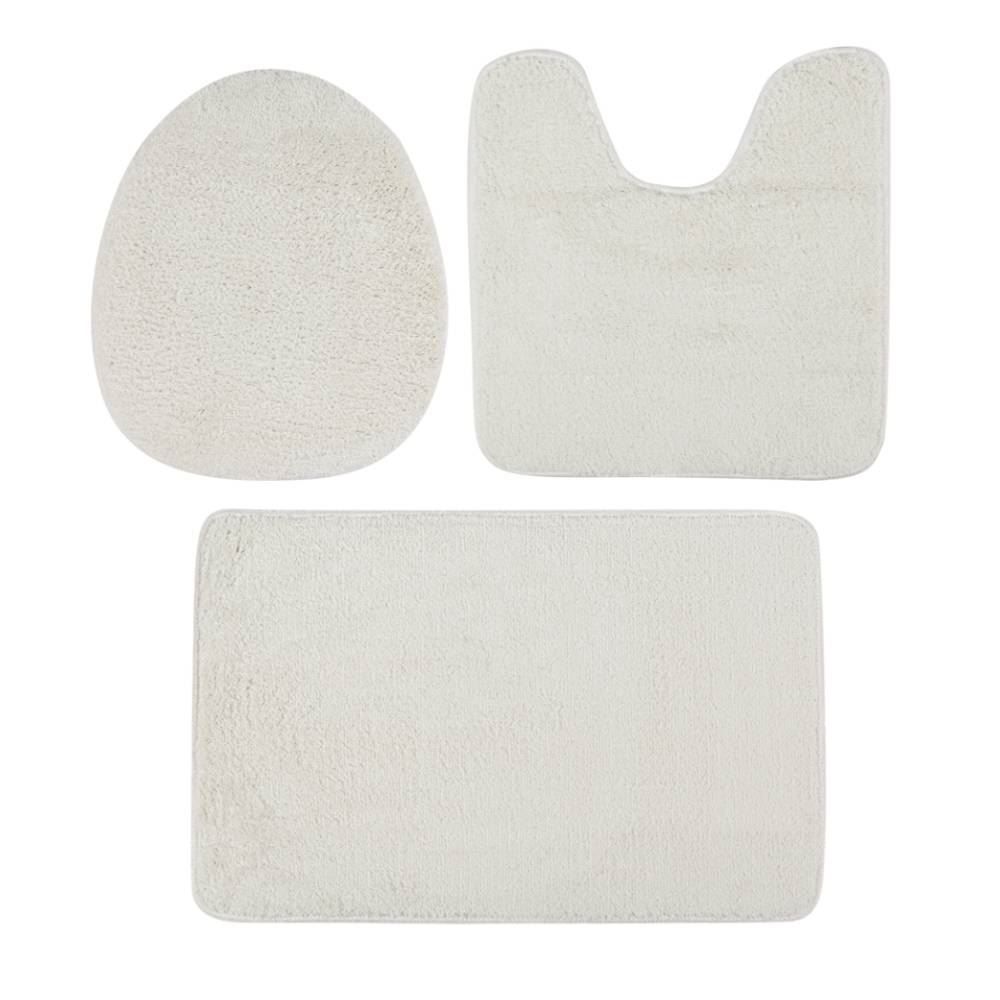 Jogo De Tapetes Para Banheiro Firenze 3 Peças Havan Casa - Natural