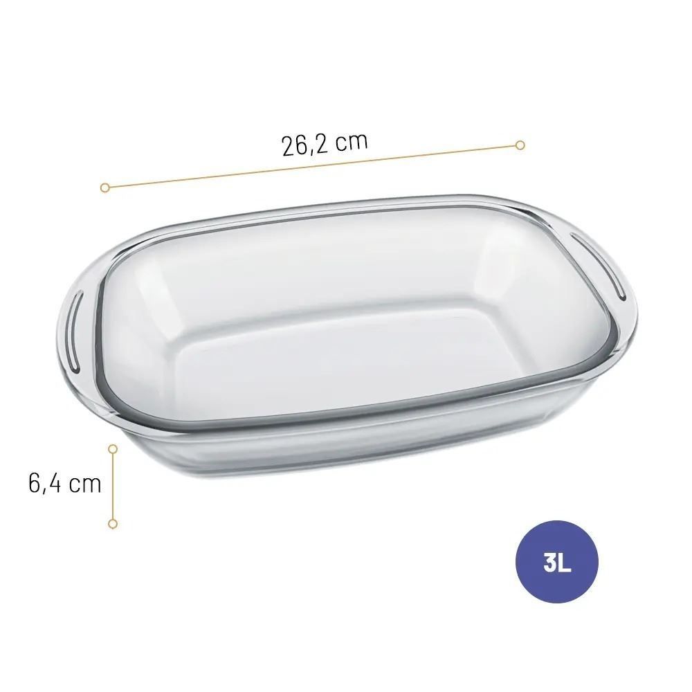 Jogo De Assadeiras Retangular Sempre Nadir - 2 Peças