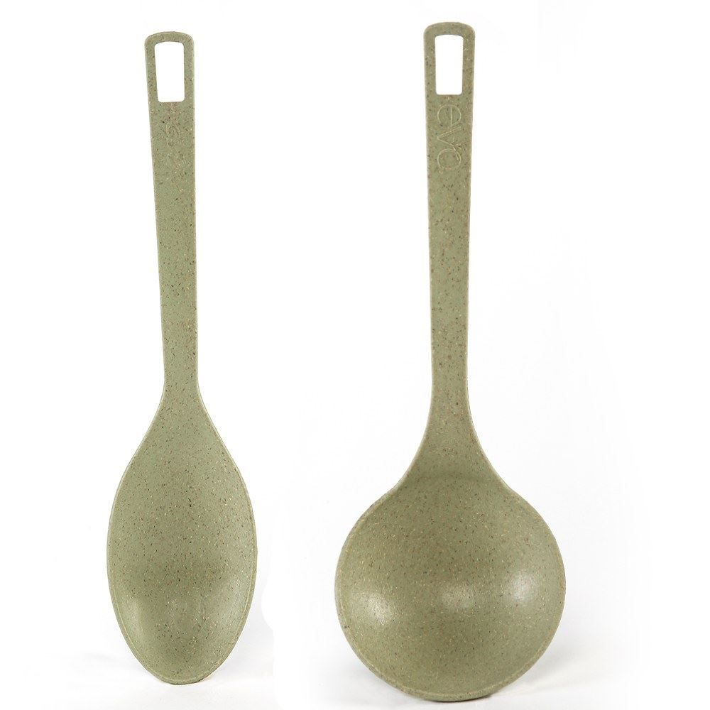 Jogo De Utensílios Com Suporte Verde Tropical Evo - 5 peças 