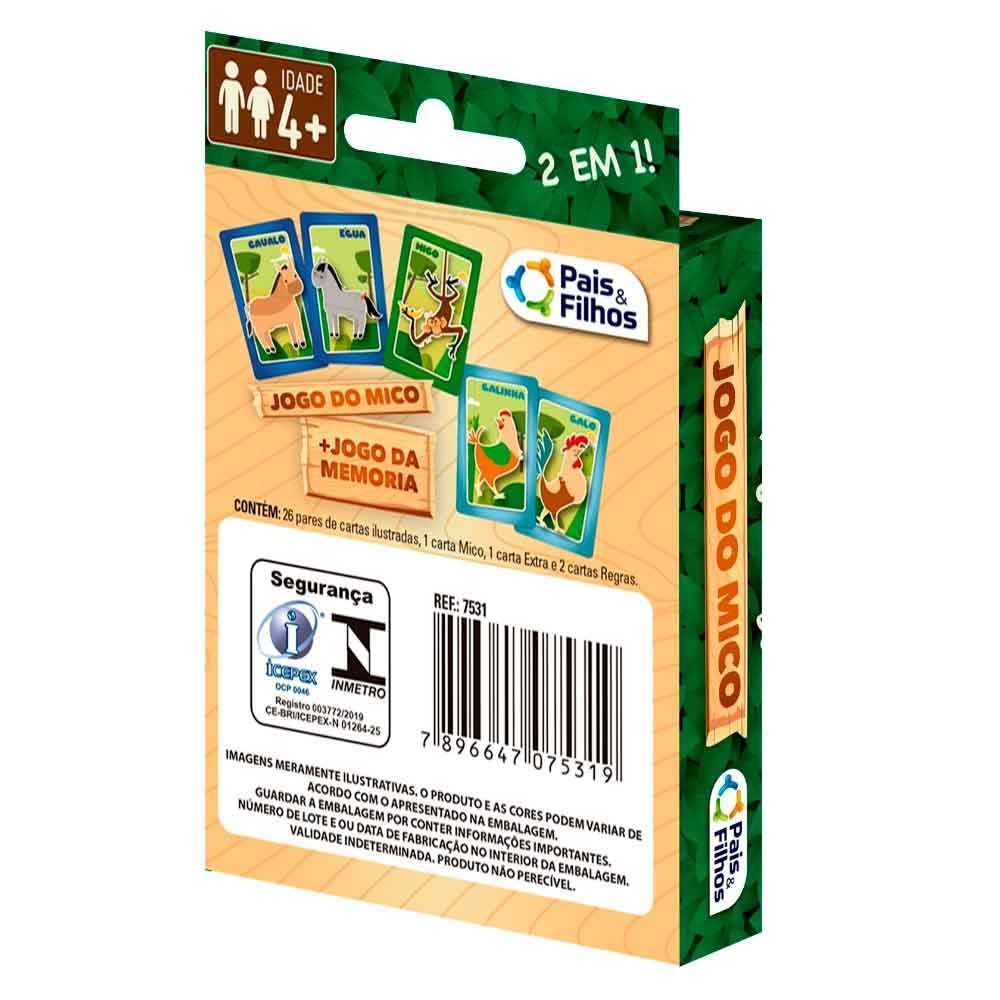 Jogo Do Mico 2 Em 1 Pais & Filhos Gala - 7531