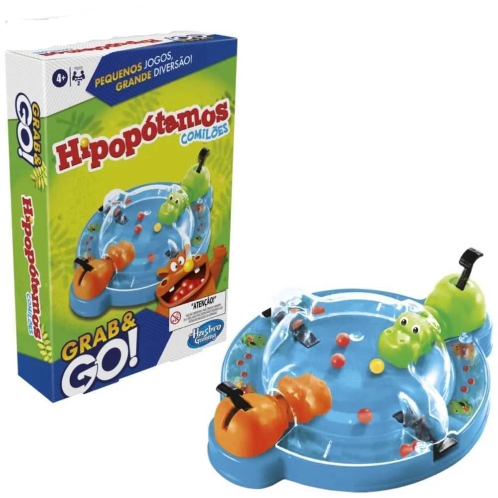 Jogo Hipopótamos Comilões Grab E Go Hasbro - F8255