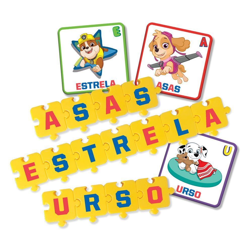Jogo Monta Palavra Alfabeto Patrulha Canina Elka - 1268 