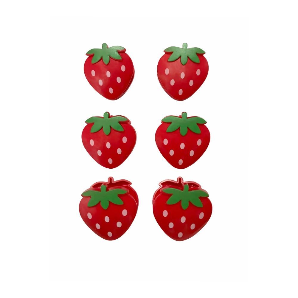 Jogo Prendedores Para Embalagens Havan Casa 6 Peças - Morango