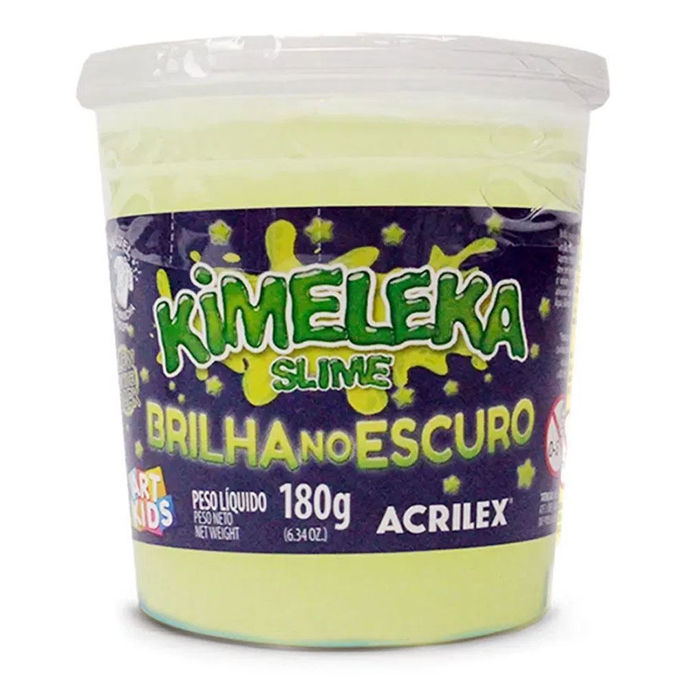 Kimeleka Slime Brilha No Escuro 180 Gramas Unidade Acrilex - 5895