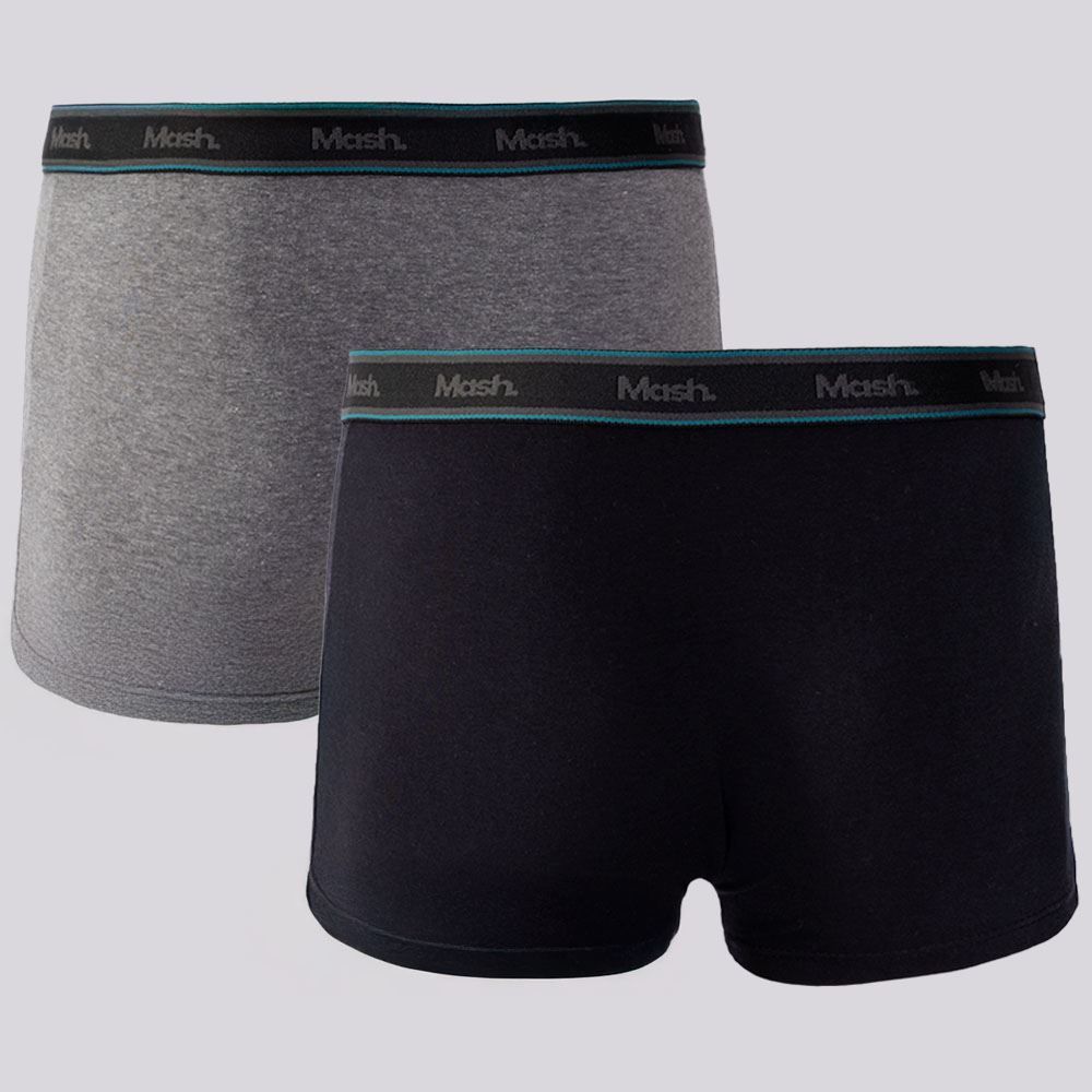 Kit 2 Cuecas Boxer Algodão Mash