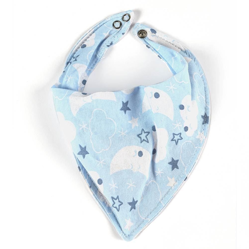 Kit Babador 2 Peças Yoyo Baby - Lua Azul