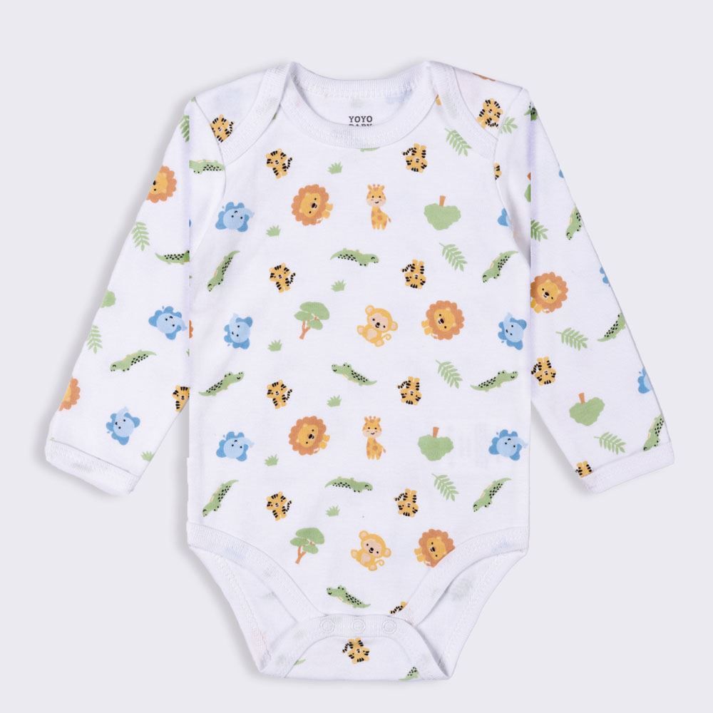 Kit Bebê Body Manga Longa 3 Peças Yoyo Baby