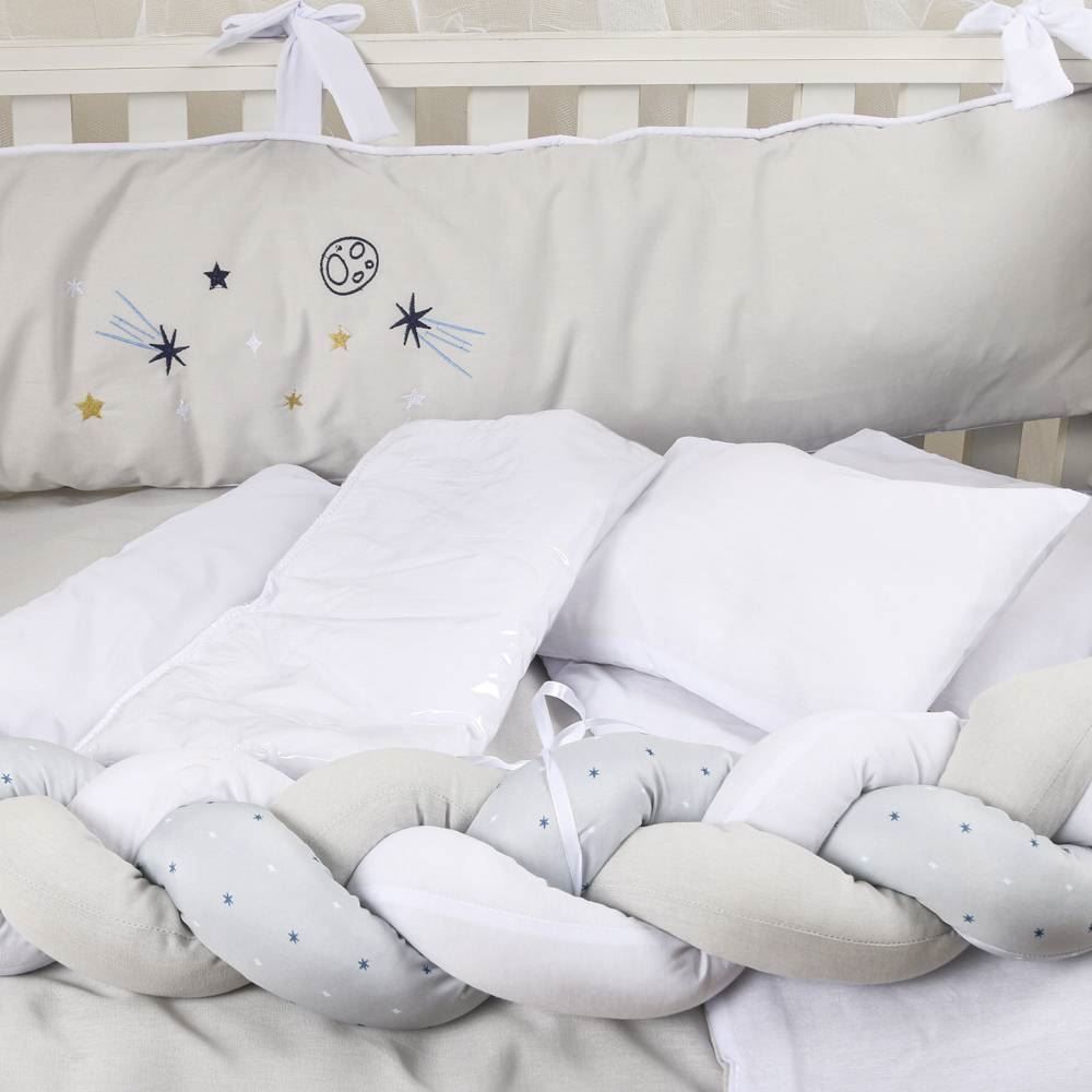 Kit Berço New Americano 9 Peças Yoyo Baby - Dinossauro Azul