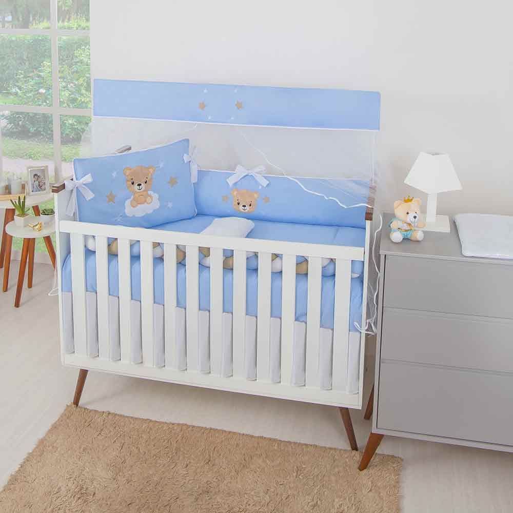 Kit Berço 9 Peças New Americano Yoyo Baby - Ursinho Estrelar