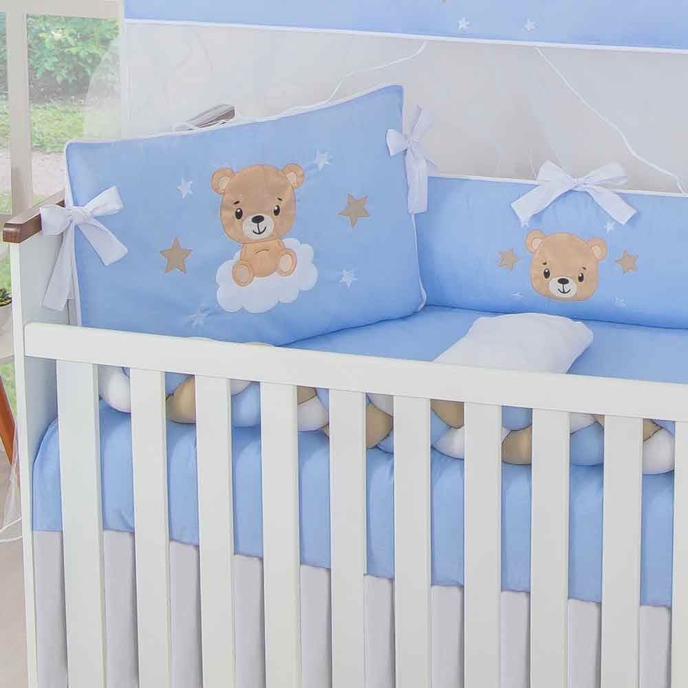 Kit Berço 9 Peças New Americano Yoyo Baby - Ursinho Estrelar