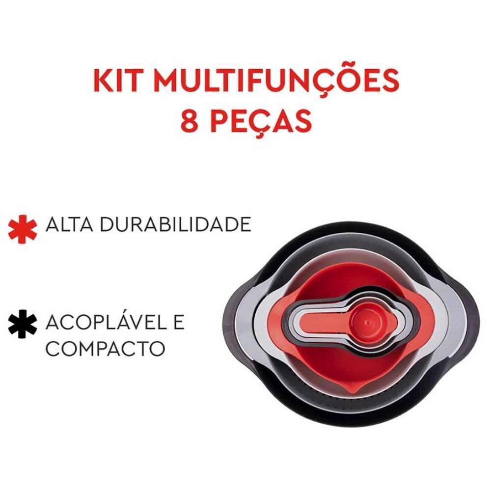 Kit Bowl Com Medidores Multifuncionais Powermaid Camesa - 8 Peças