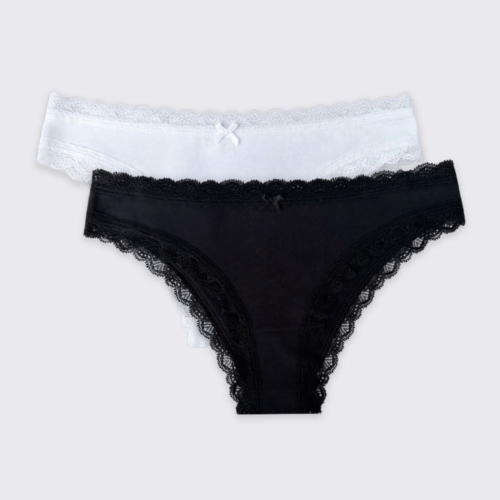 Kit Calcinha De Algodão Com 2 Unidades Holla