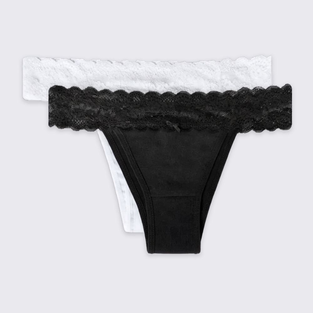 Kit Calcinha De Algodão String Com 2 Unidades Holla