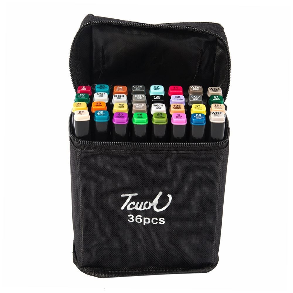 Kit Canetinhas 36 Cores Touch Ponta Dupla - Della Import